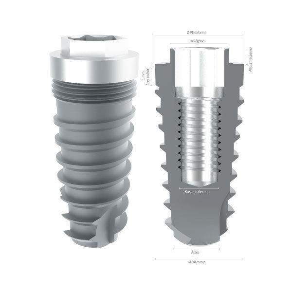 Imagen de IMPLANTE CONICO HE 3.5 X 9