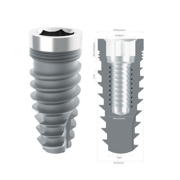 Imagen de IMPLANTE CONICO HI 4.0 X 9