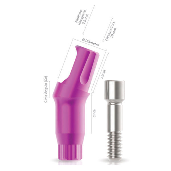 Imagen de PILAR ANGULADO STRETTO Ø 3.0 x 3.5 x 1.5 mm 20°